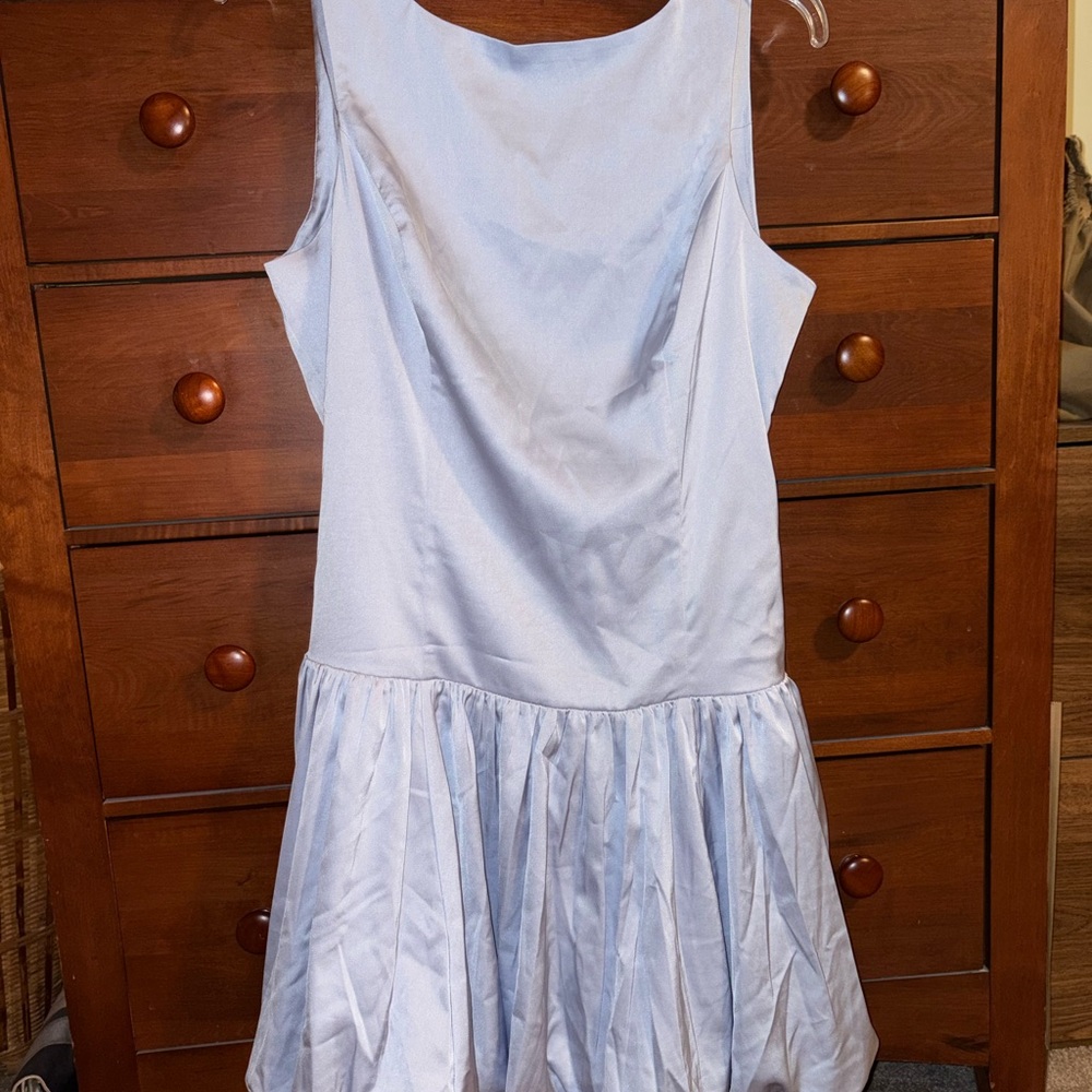 Elegant Blue Bubble Dress